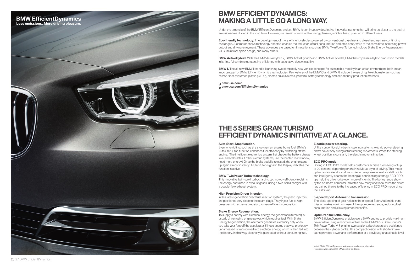 2014 BMW 5-Series GT Brochure Page 8